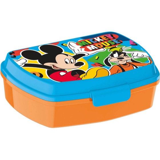 Sandwichera Mickey Mouse Happy Smiles 17 x 5,6 x 13,3 cm.