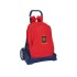 Mochila Escolar Con Carro Evolution Seleccion Española De Futbol 32 x 44 x 16 cm.