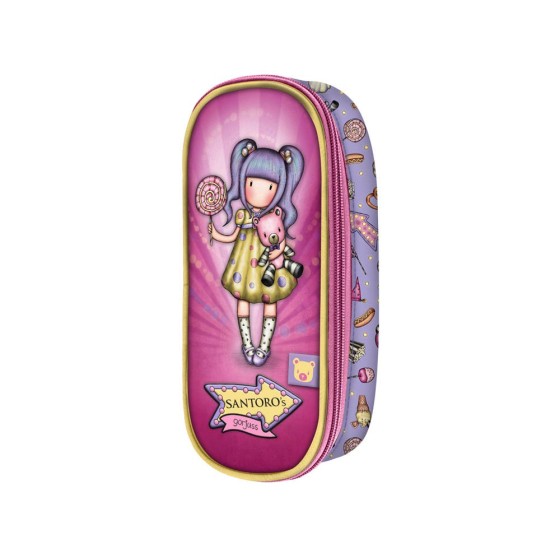 Portatodo Con Cremallera Gorjuss Fairground First Prize 10 x 23 x 6 cm.