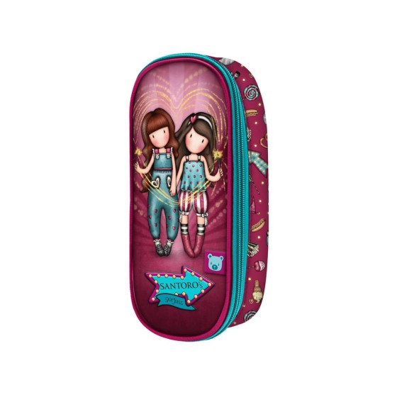Portatodo Con Cremallera Gorjuss Fairground Fireworks 10 x 23 x 6 cm.