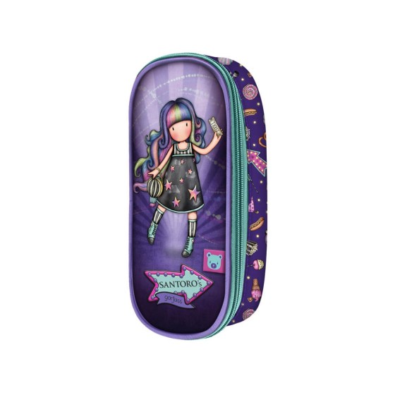 Portatodo Con Cremallera Gorjuss Fairground Up And Away 10 x 23 x 6 cm.