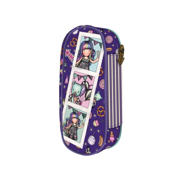 Portatodo Con Cremallera Gorjuss Fairground Up And Away 10 x 23 x 6 cm.