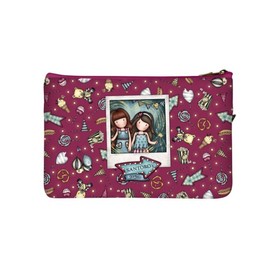 Portatodo Plano Con Bolsillo Gorjuss Fairground Fireworks 23,4 x 15,5 x 1,5 cm.