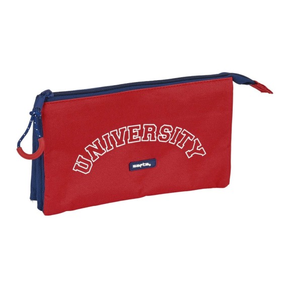 Portatodo Triple Safta University 22 x 12 x 3 cm.