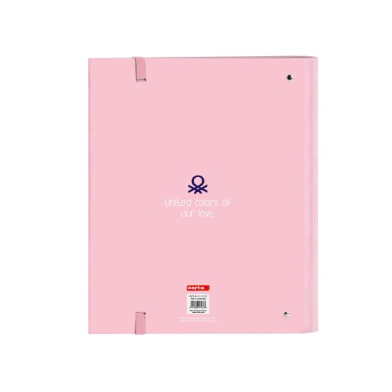 Carpeta Con Recambio 4 Anillas De 35 mm. A4 Benetton Vichy 