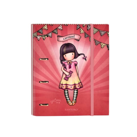 Carpeta Con Recambio 4 Anillas De 30 mm. A4 Gorjuss Fairground Carousel 