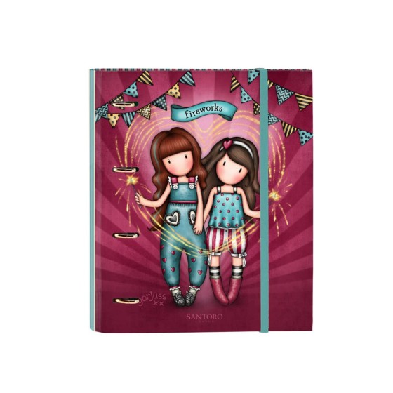 Carpeta Con Recambio 4 Anillas De 30 mm. A4 Gorjuss Fairground Fireworks 