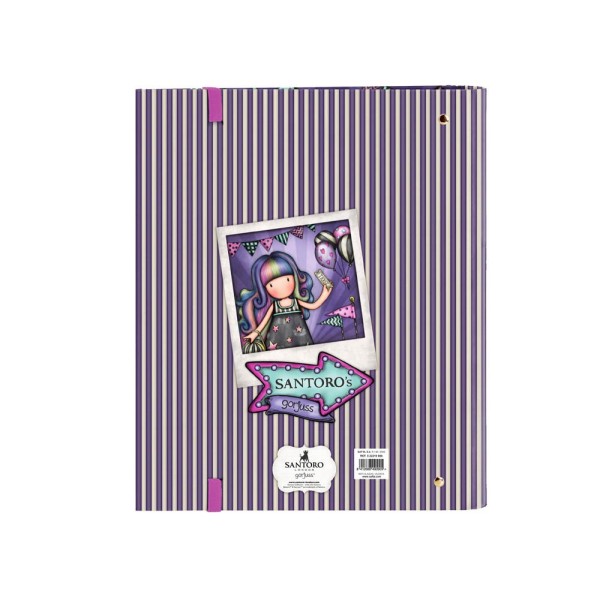 Carpeta Con Recambio 4 Anillas De 30 mm. A4 Gorjuss Fairground Up And Away 