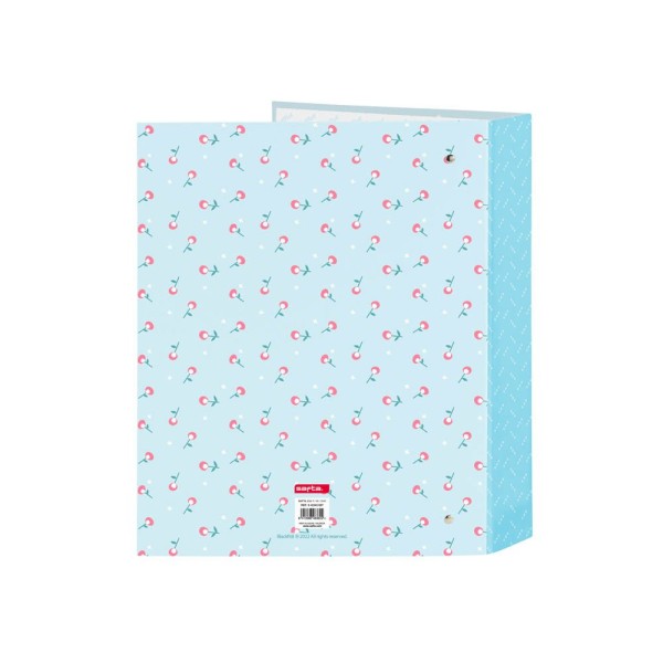 Carpeta Folio 4 Anillas 35 mm. Lomo Ancho Blackfit8 Mariposa 