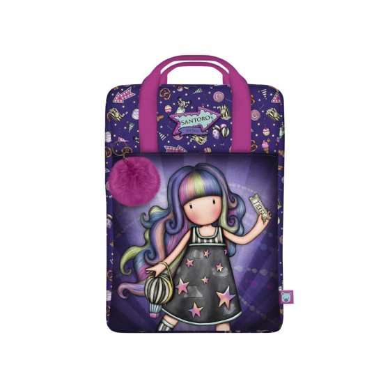 Bolso Mochila Gorjuss Fairground Up And Away 25 x 36 x 10 cm.