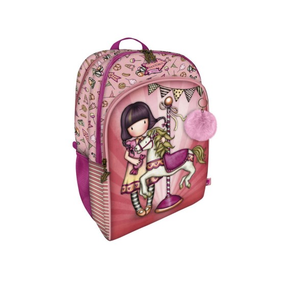 Mochila Gorjuss Fairground Carousel 34,5 x 43,5 x 22 cm.