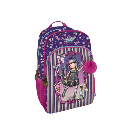 Mochila 3 Cremalleras Gorjuss Fairground Up And Away 29 x 45 x 17 cm.
