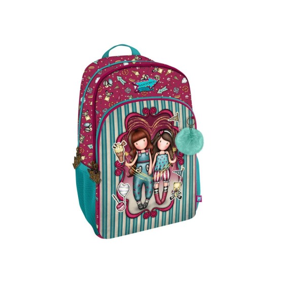Mochila 3 Cremalle. Adaptable a Carro Gorjuss Fairground Fireworks 29 x 45 x 17 cm.