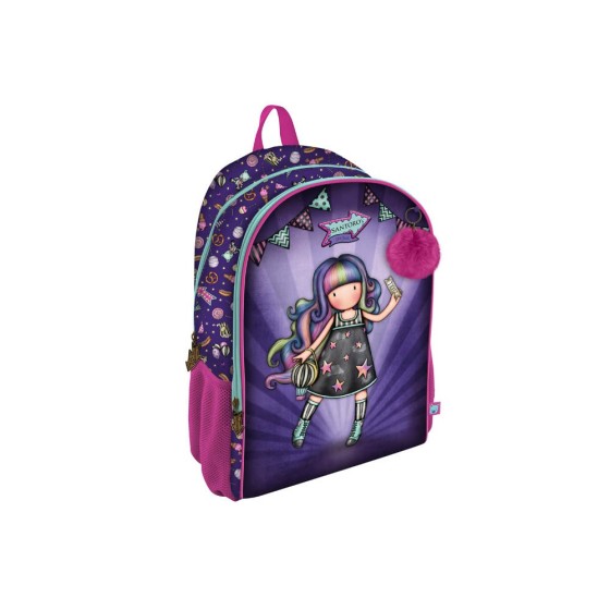 Mochila 2 Cremalleras Adaptable a Carro Gorjuss Fairground Up And Away 31,5 x 44 x 22,5 cm.
