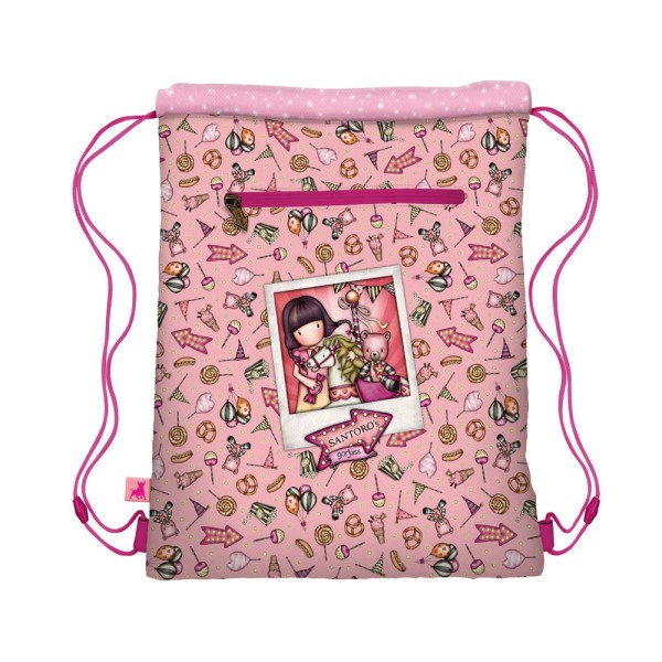 Saco Plano Gorjuss Fairground Carousel 35 x 40 x 1 cm.