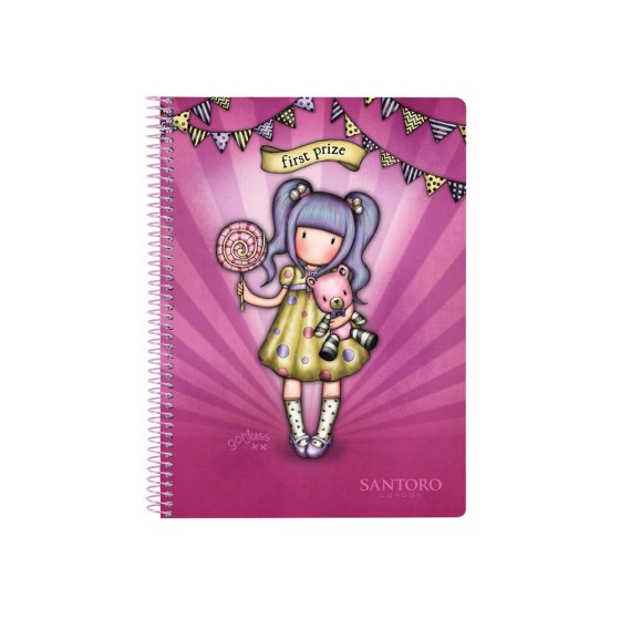 Libreta Cuarto 80 Hojas Tapas Duras Gorjuss Fairground First Prize 