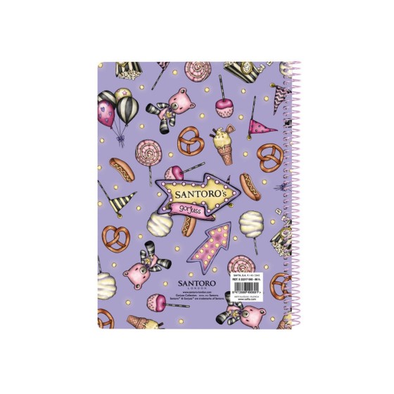 Libreta Cuarto 80 Hojas Tapas Duras Gorjuss Fairground First Prize 
