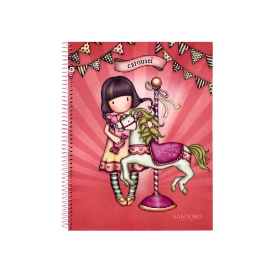 Bloc A4 Microperforado 120 Hojas Gorjuss Fairground Carousel 
