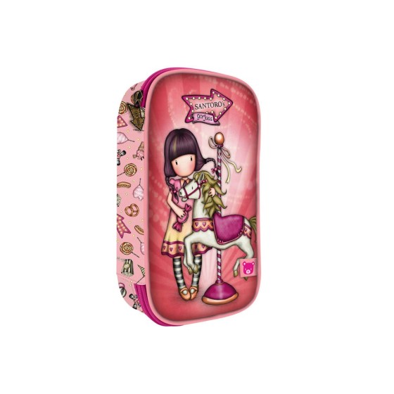 Plumier Desplegable 45 Piezas Gorjuss Fairground Carousel 12,5 x 22 x 6 cm.