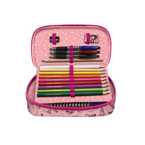 Plumier Desplegable 45 Piezas Gorjuss Fairground Carousel 12,5 x 22 x 6 cm.