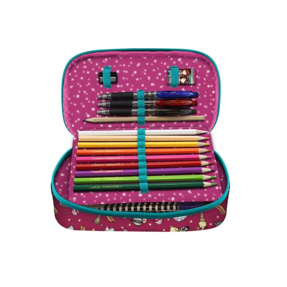 Plumier Desplegable 45 Piezas Gorjuss Fairground Fireworks 12,5 x 22 x 6 cm.