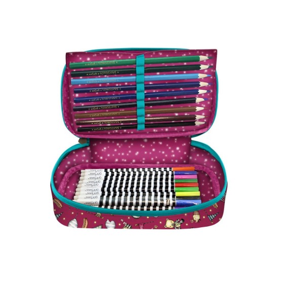 Plumier Desplegable 45 Piezas Gorjuss Fairground Fireworks 12,5 x 22 x 6 cm.