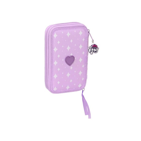 Plumier Doble Pequeño 28 Piezas My Little Pony 12,5 x 19,5 x 4 cm.