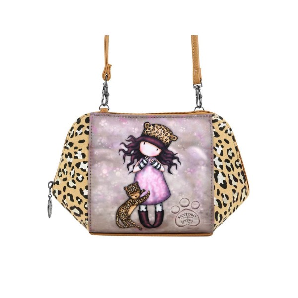 Bolsito Bandolera Gorjuss Purrrrrfect Love 26 x 15,5 x 9,5 cm.
