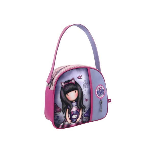 Bolso De Mano Gorjuss Cheshire Cat 30 x 28,5 x 11,5 cm.