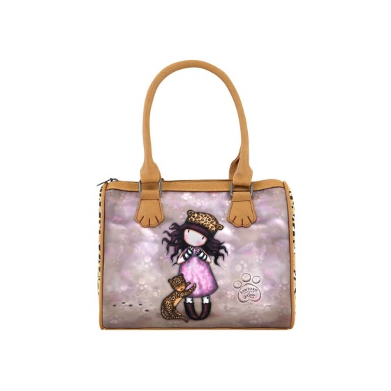 Bolso De Mano Gorjuss Purrrrrfect Love 28 x 22 x 13 cm.