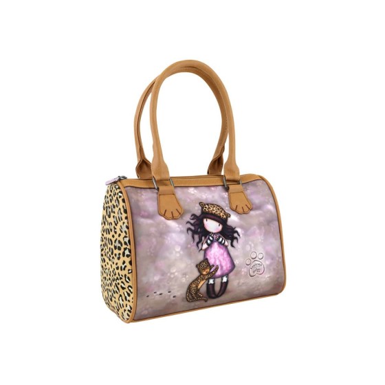 Bolso De Mano Gorjuss Purrrrrfect Love 28 x 22 x 13 cm.