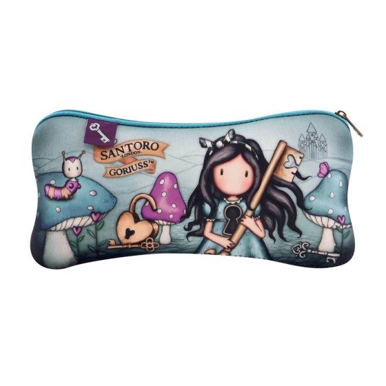 Portatodo Plano Neopreno Gorjuss Curiosity 22 x 11,3 x 1 cm.