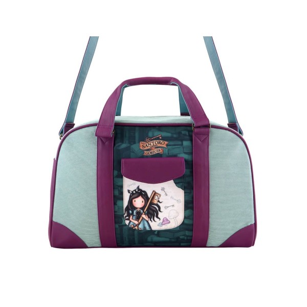Bolso Fin De Semana Gorjuss Curiosity 50 x 31 x 23 cm.