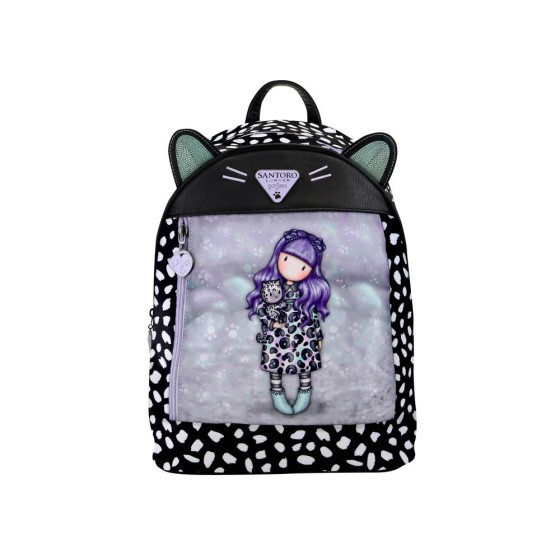 Mini Mochila Gorjuss Smitten Kitten 25,5 x 31 x 10 cm.