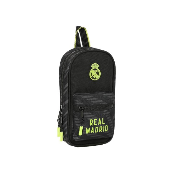 Plumier Mochila Con 4 Portatodos Vacio Real Madrid 3ª Equipación 22/23 12 x 23 x 5 cm.