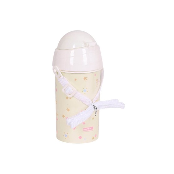 Botella 500Ml Apertura Autom. Con Pajita Safta Preescolar Forest 