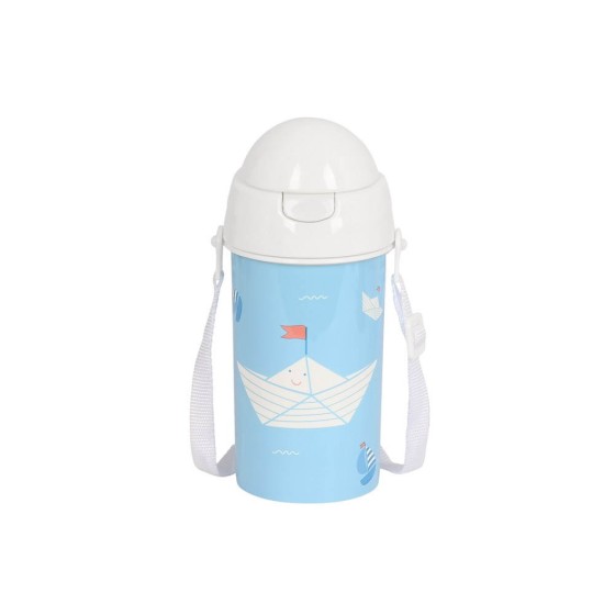 Botella 500Ml Apertura Autom. Con Pajita Safta Preescolar Ship 