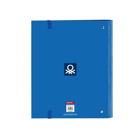 Carpeta Con Recambio 4 Anillas De 35 mm. A4 Benetton Deep Water 