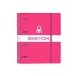 Carpeta Con Recambio 4 Anillas De 35 mm. A4 Benetton Raspberry 