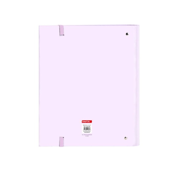 Carpeta Con Recambio 4 Anillas De 35 mm. A4 Safta Lila 