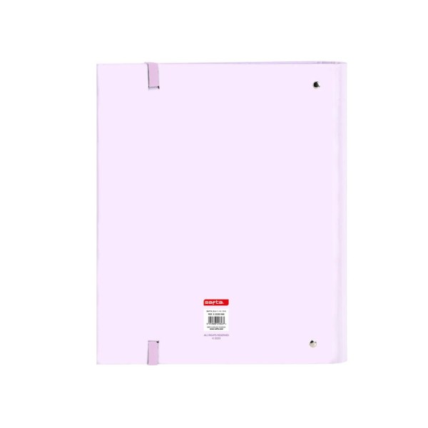 Carpeta Con Recambio 4 Anillas De 35 mm. A4 Safta Lila 