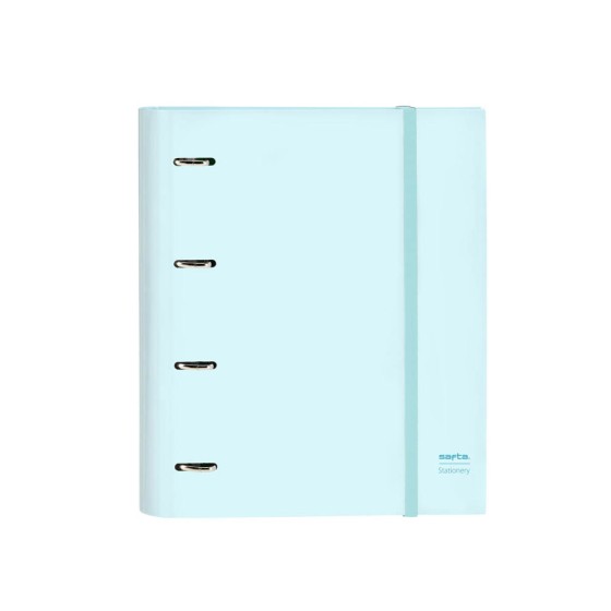 Carpeta Con Recambio 4 Anillas De 35 mm. A4 Safta Celeste 