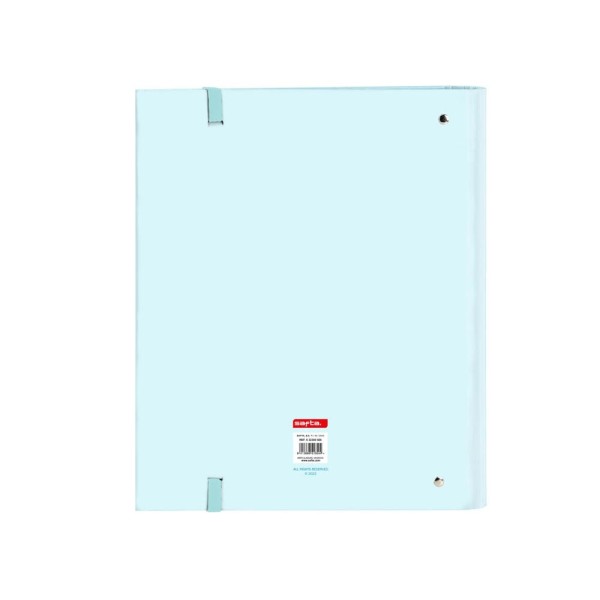 Carpeta Con Recambio 4 Anillas De 35 mm. A4 Safta Celeste 