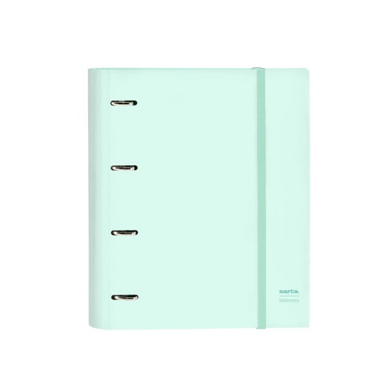 Carpeta Con Recambio 4 Anillas De 35 mm. A4 Safta Menta 