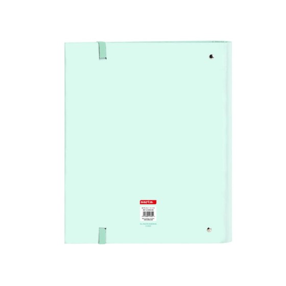 Carpeta Con Recambio 4 Anillas De 35 mm. A4 Safta Menta 