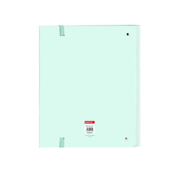 Carpeta Con Recambio 4 Anillas De 35 mm. A4 Safta Menta 