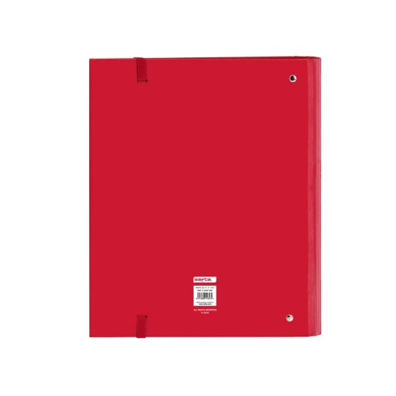 Carpeta Con Recambio 4 Anillas De 35 mm. A4 Safta Rojo 
