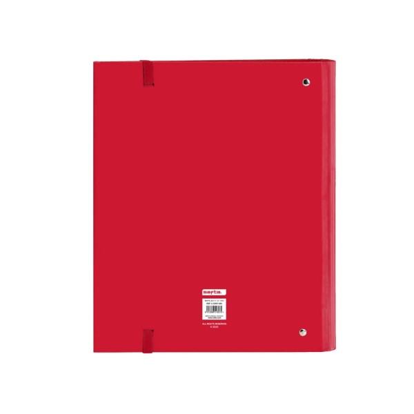 Carpeta Con Recambio 4 Anillas De 35 mm. A4 Safta Rojo 