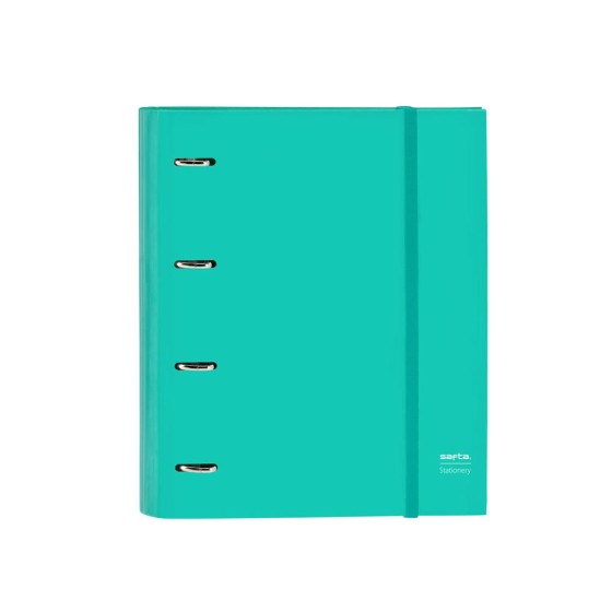 Carpeta Con Recambio 4 Anillas De 35 mm. A4 Safta Turquesa 