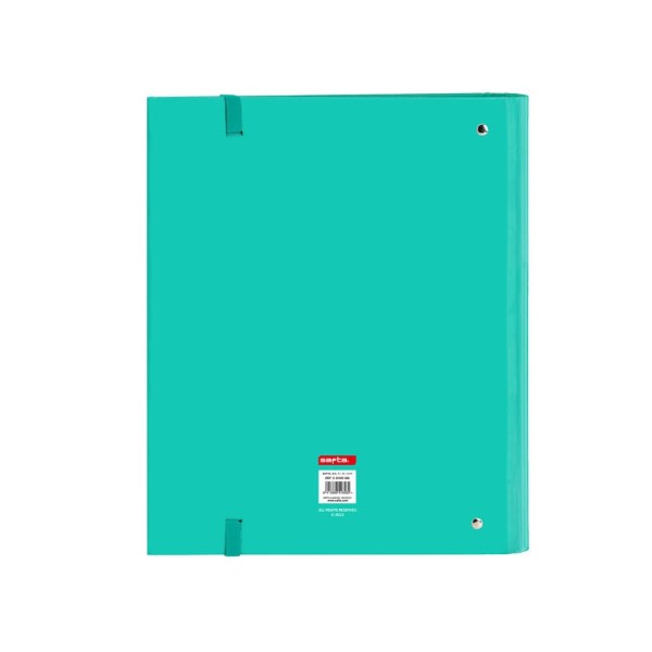 Carpeta Con Recambio 4 Anillas De 35 mm. A4 Safta Turquesa 